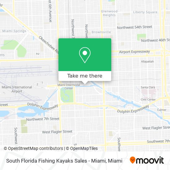 South Florida Fishing Kayaks Sales - Miami map