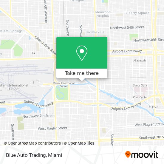 Blue Auto Trading map