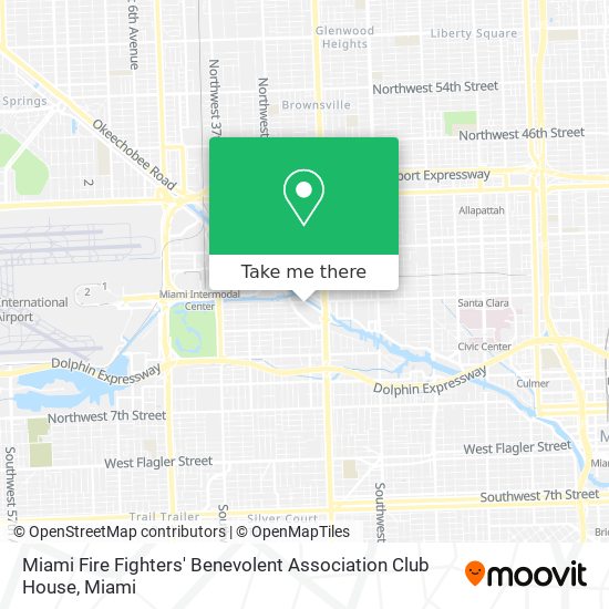Mapa de Miami Fire Fighters' Benevolent Association Club House