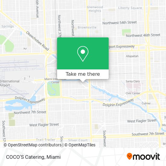COCO'S Catering map