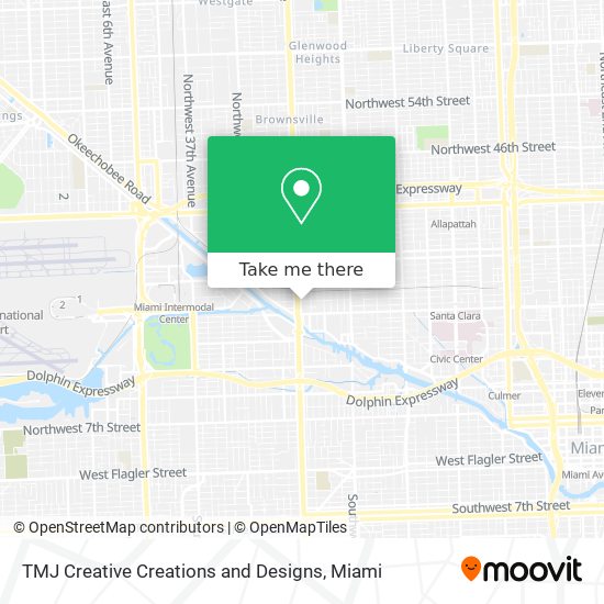 TMJ Creative Creations and Designs map