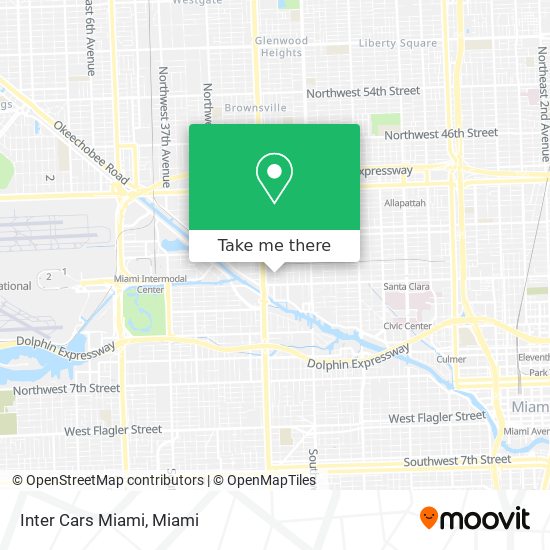 Inter Cars Miami map