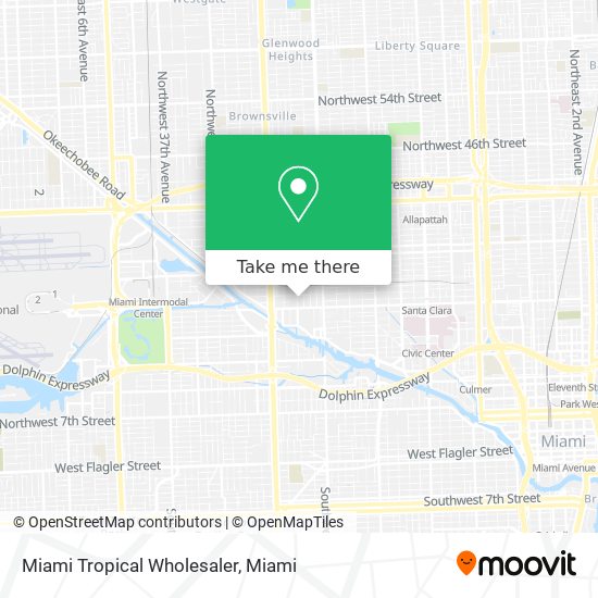 Mapa de Miami Tropical Wholesaler