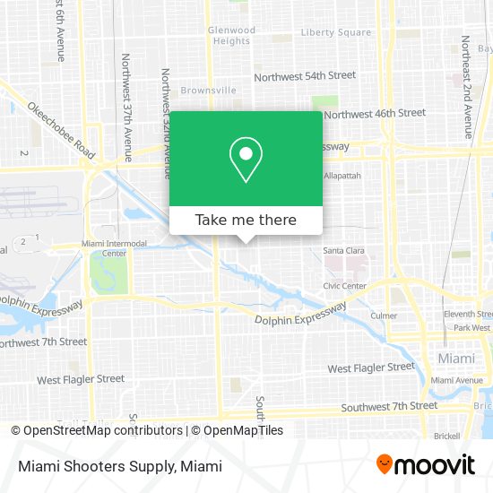 Mapa de Miami Shooters Supply