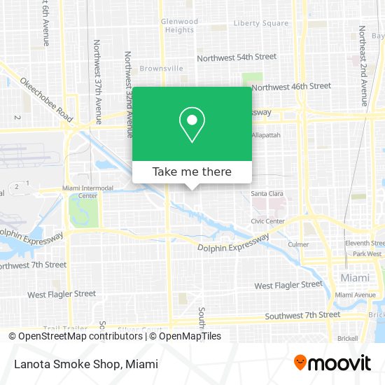 Lanota Smoke Shop map
