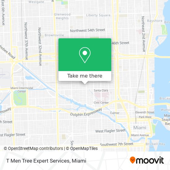 T Men Tree Expert Services map