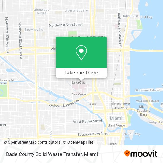 Dade County Solid Waste Transfer map