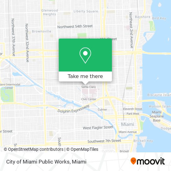 City of Miami Public Works map