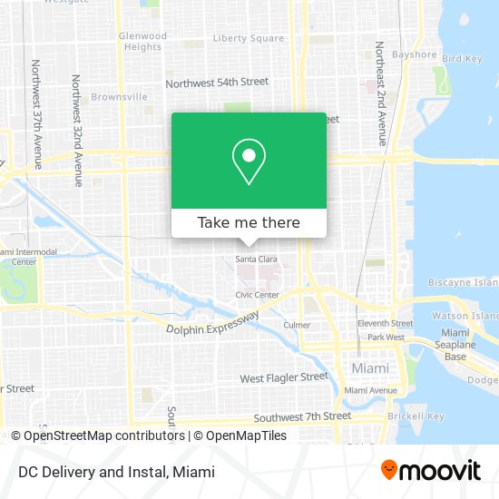 DC Delivery and Instal map