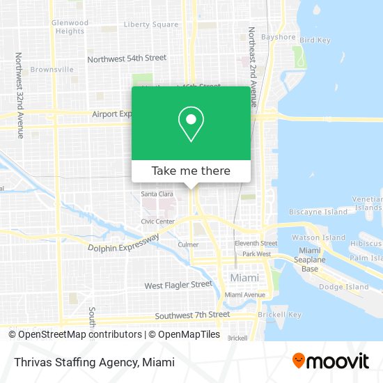 Mapa de Thrivas Staffing Agency