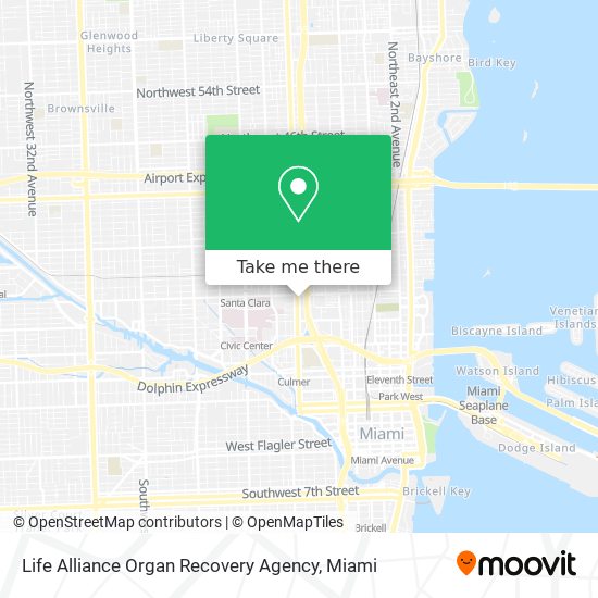 Mapa de Life Alliance Organ Recovery Agency