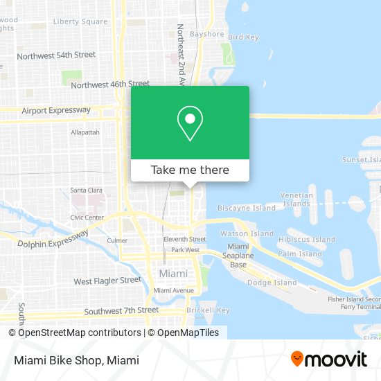 Miami Bike Shop map