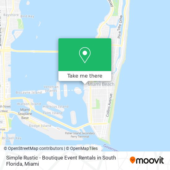 Mapa de Simple Rustic - Boutique Event Rentals in South Florida
