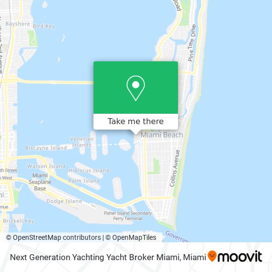 Mapa de Next Generation Yachting Yacht Broker Miami
