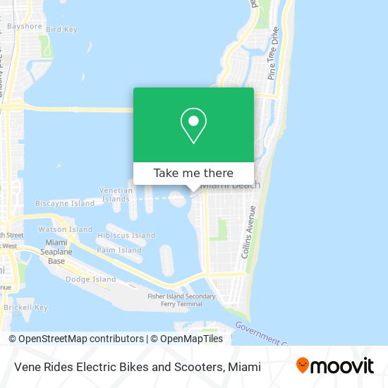 Mapa de Vene Rides Electric Bikes and Scooters