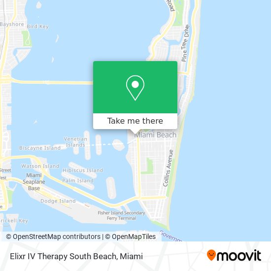 Elixr IV Therapy South Beach map