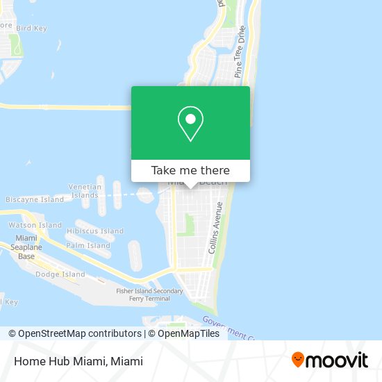 Home Hub Miami map