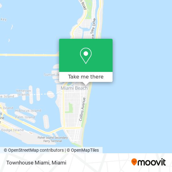Mapa de Townhouse Miami