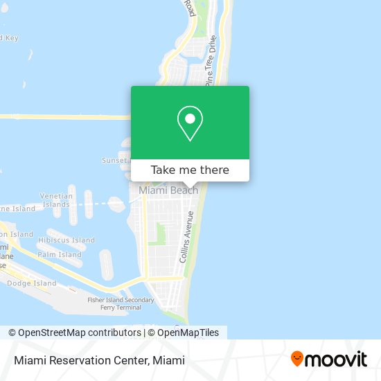 Miami Reservation Center map