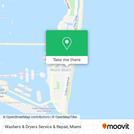 Washers & Dryers Service & Repair map