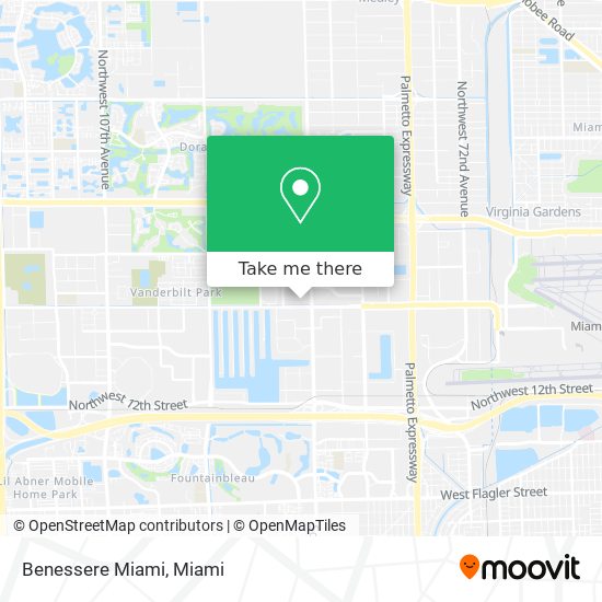 Benessere Miami map