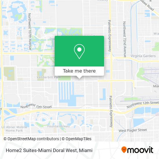 Mapa de Home2 Suites-Miami Doral West
