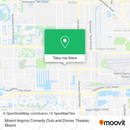 Miami Improv Comedy Club and Dinner Theater map