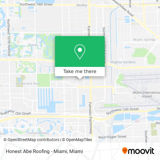 Mapa de Honest Abe Roofing - Miami