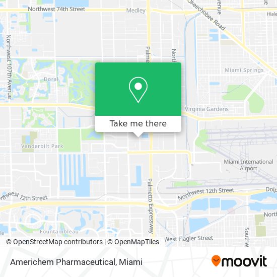 Americhem Pharmaceutical map