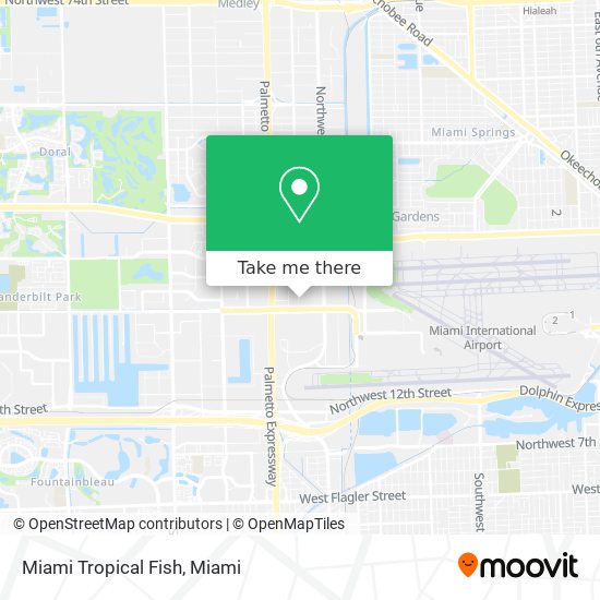 Miami Tropical Fish map