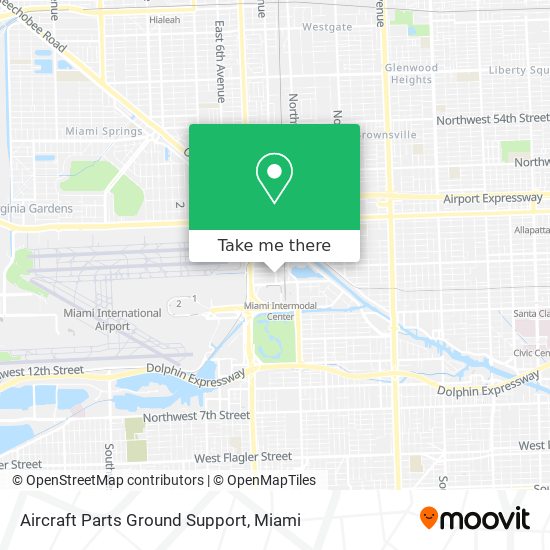 Aircraft Parts Ground Support map