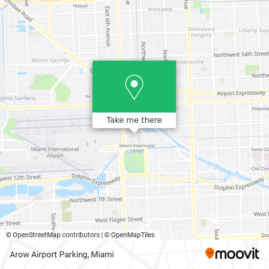 Mapa de Arow Airport Parking