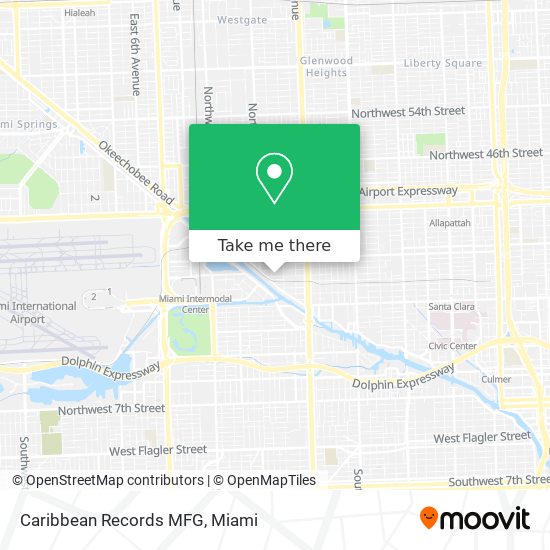 Caribbean Records MFG map
