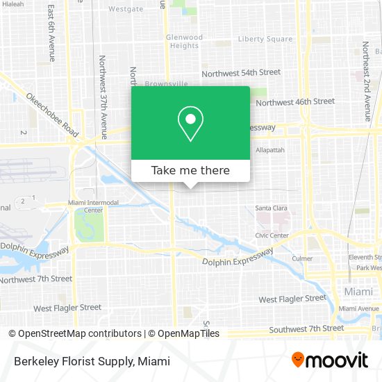 Berkeley Florist Supply map