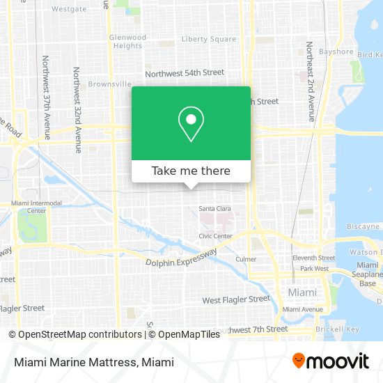 Miami Marine Mattress map