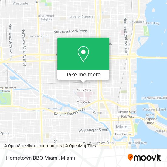 Hometown BBQ Miami map