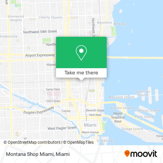 Montana Shop Miami map