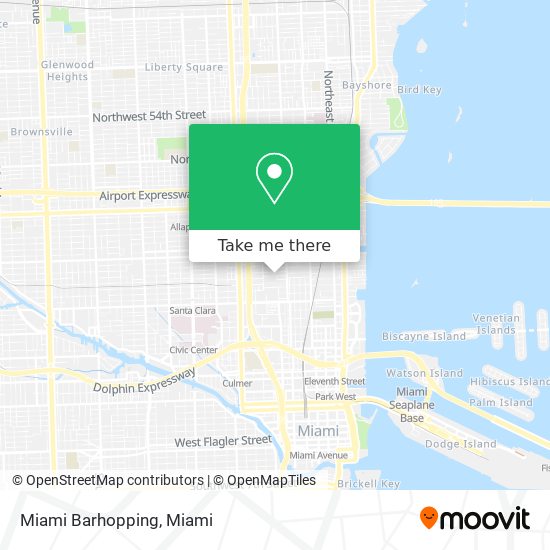 Mapa de Miami Barhopping