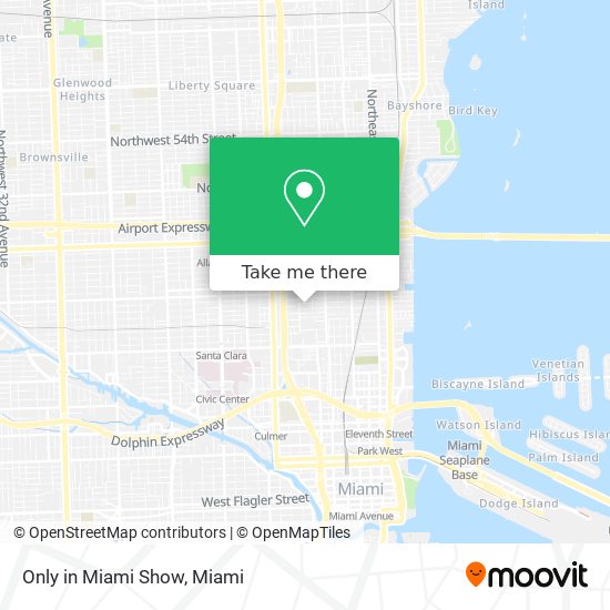 Only in Miami Show map