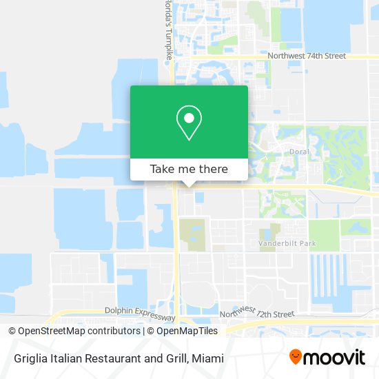 Mapa de Griglia Italian Restaurant and Grill