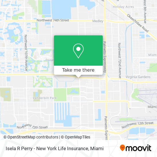 Isela R Perry - New York Life Insurance map