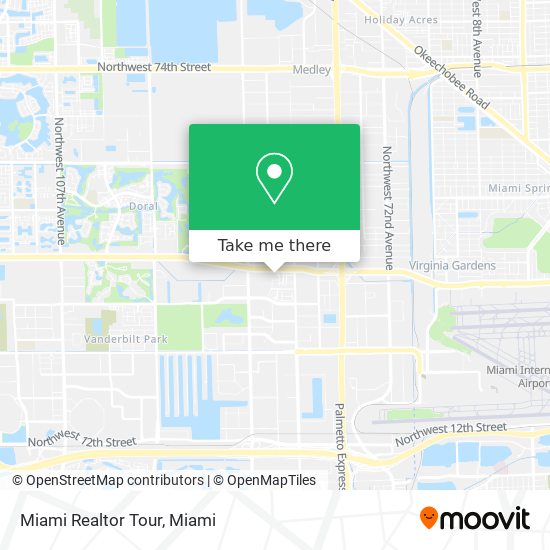 Mapa de Miami Realtor Tour