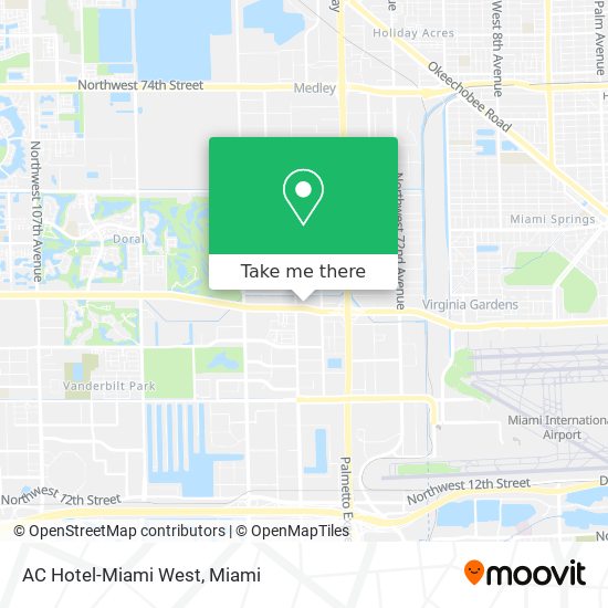 AC Hotel-Miami West map