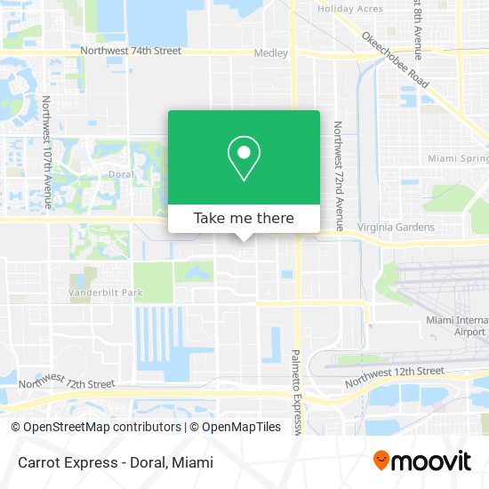 Carrot Express - Doral map