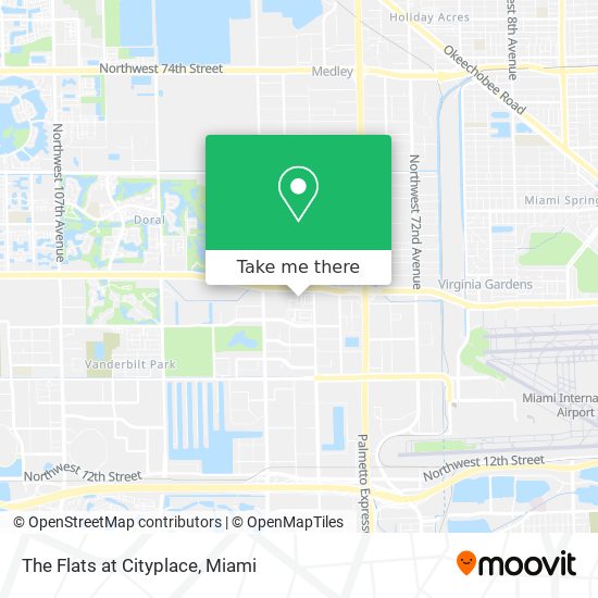 The Flats at Cityplace map