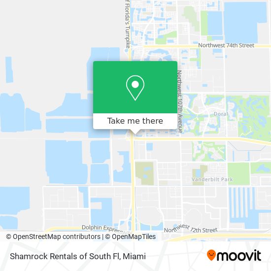 Mapa de Shamrock Rentals of South Fl