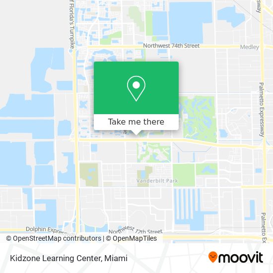 Kidzone Learning Center map