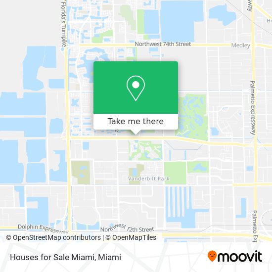 Houses for Sale Miami map