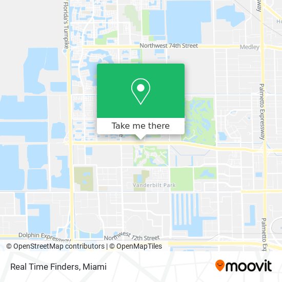 Real Time Finders map