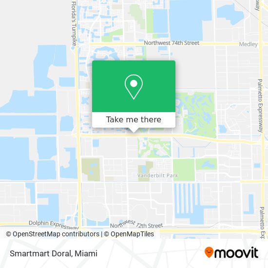 Mapa de Smartmart Doral